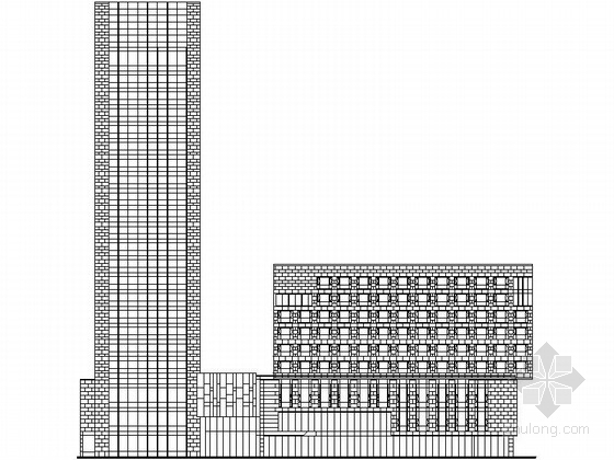 4层商业综合楼资料下载-[上海]某开发区二十二层商业综合楼建筑施工图