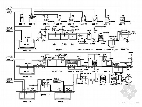 ph调节池图纸资料下载-电镀废水处理图