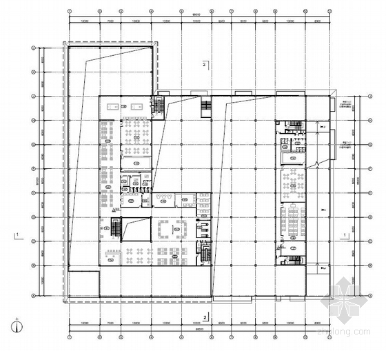 [南京]两层知名汽车4s店建筑设计方案图（含CAD及建筑模型）-两层知名汽车4s店建筑平面图