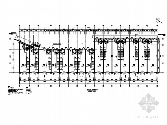 [内蒙古]两层框架涂料外墙大型商场建筑施工图-两层框架涂料外墙大型商场建筑平面图