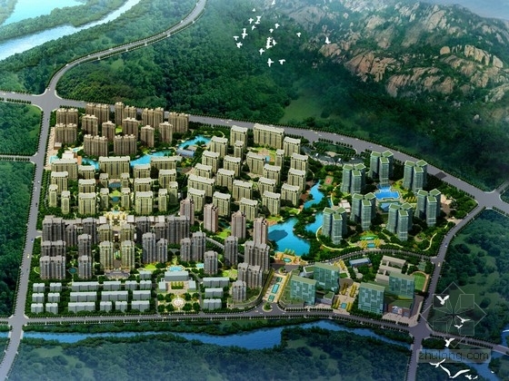 新中式住宅小区景观文本资料下载-[山东]新中式高层住宅小区规划设计方案文本（知名设计院）
