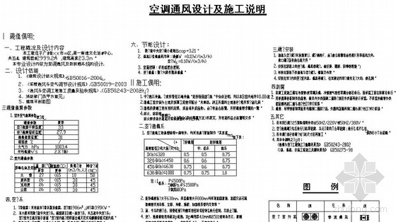 深圳市某文体中心VRV空调设计图纸