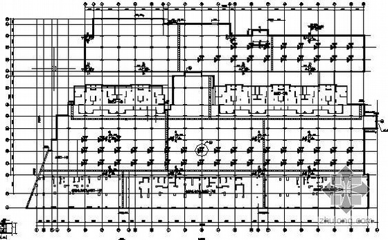 上海地下车库基础资料下载-上海某工程地下车库结构图