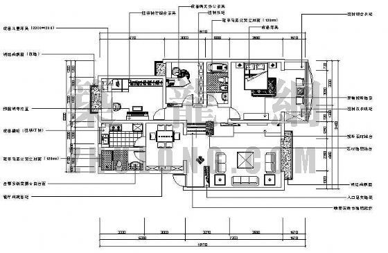 办公空间跃层资料下载-某跃层装修图