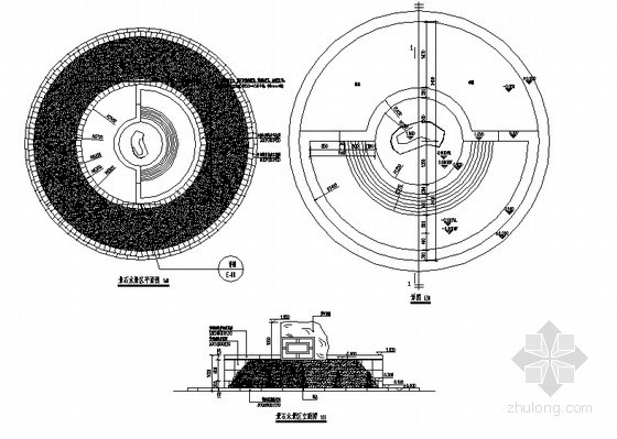 公园景观石假山大样资料下载-景石水景区施工详图