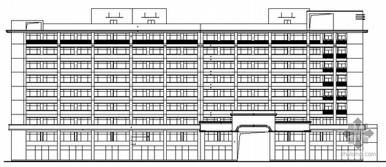 4到6层公寓楼建筑图资料下载-某十层公寓楼建筑施工图