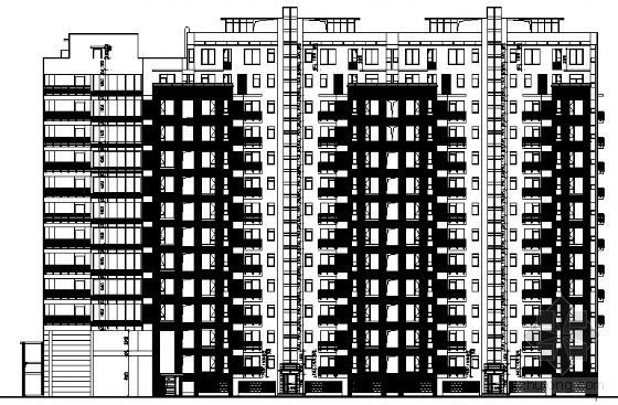 住宅楼建筑方案图纸资料下载-某十一层住宅楼建筑方案图