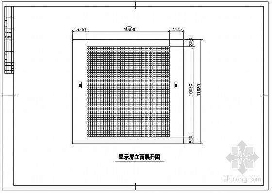 LED显示屏节点图资料下载-某LED显示屏结构设计图