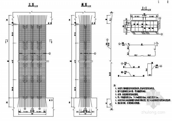 高架桥桥墩图纸资料下载-互通主线连续箱梁高架桥桥墩墩柱钢筋构造节点详图设计