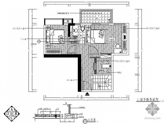 广州复式装修资料下载-[广州]某双层公寓装修设计图
