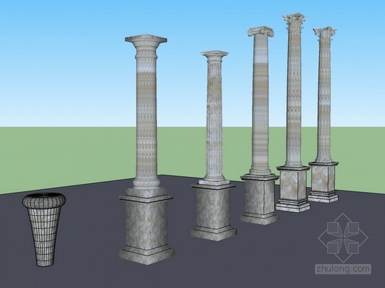 古罗马柱子su资料下载-古罗马柱子