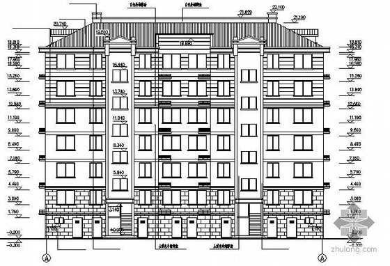 天津框架结构图纸资料下载-某框架结构住宅楼建筑、结构图纸