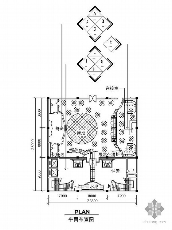 歌舞厅cad立面图资料下载-某歌舞厅装修图