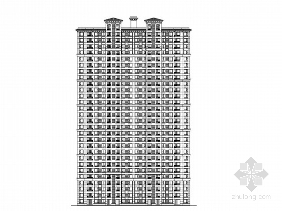 现代风格11层住宅楼小区资料下载-[杭州]30层高层钢筋混凝土结构住宅楼建筑施工图（精品施工图，内容详细）