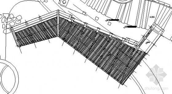 室外木楼梯施工图资料下载-水系边木甲板施工图