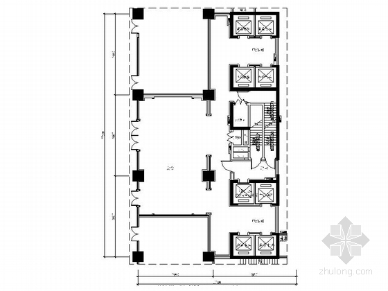 cad大堂楼梯资料下载-[贵阳]市中心住宅区现代大堂及标准层室内装修施工图