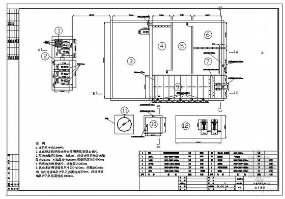 污水处理站平面布置图资料下载-某生活污水处理站全套图纸