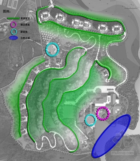 [海南]生态度假山庄住宅区规划及建筑单体设计方案文本-生态度假山庄住宅区规划及建筑单体设计方案分析图 