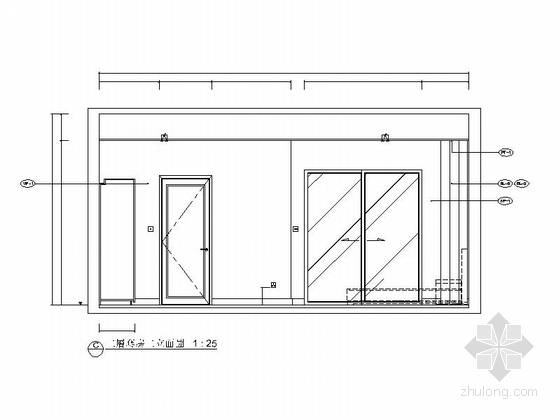 [南京]优雅豪华时尚复式住宅室内设计全套施工图（含物料明细表）-[南京]优雅豪华时尚复式住宅室内设计立面图