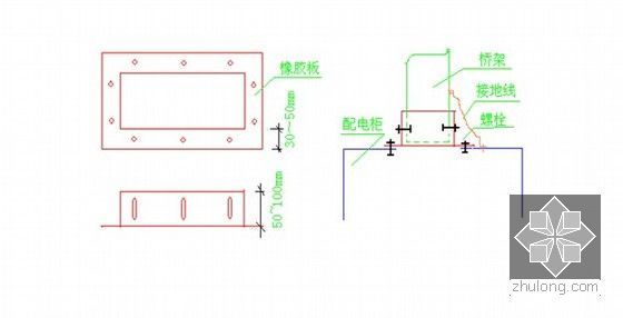 [广东]全球最大单体绿色建筑机电安装方案（高289米）-桥架与配电柜连接