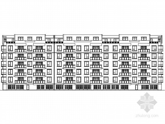 五层住宅楼框架建筑图资料下载-某五层板式住宅楼建筑扩初图