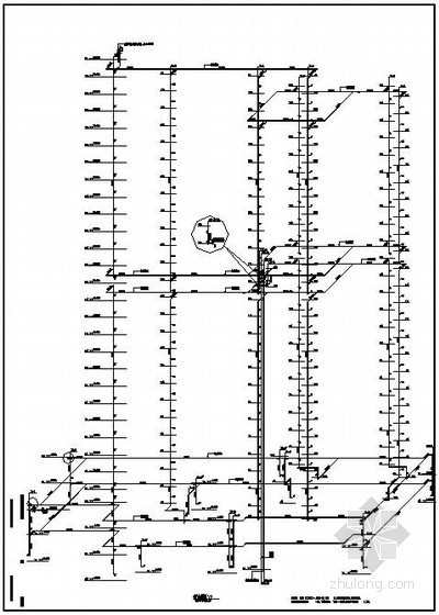 [宁波]某资源配置中心办公楼给排水图纸-消火栓系统图 