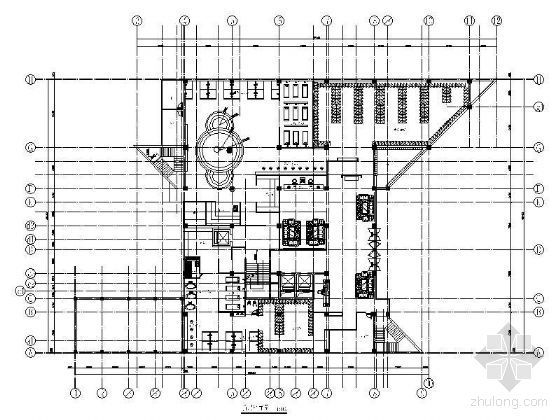 文化馆建筑平面设计图资料下载-桑拿平面设计图