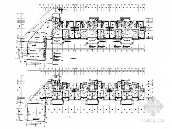 5层加地下室施工图纸资料下载-[上海]大型住宅楼全套电气施工图纸（5栋小区及地下室）