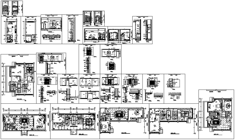 超详尽鲤鱼洲现代多层酒店建筑设计施工图CAD-鲤鱼洲现代多层宾馆客房施工图