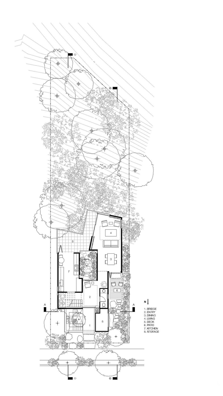 美国建筑师JeffSvitak一座炭黑红木住宅-美国建筑师Jeff Svitak一座炭黑红木住宅平面图(14)