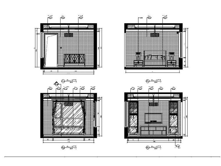[成都]现代简约优雅都市三层住宅装修设计施工图（含实景图）-[成都]现代简约优雅都市三层住宅装修设计立面图