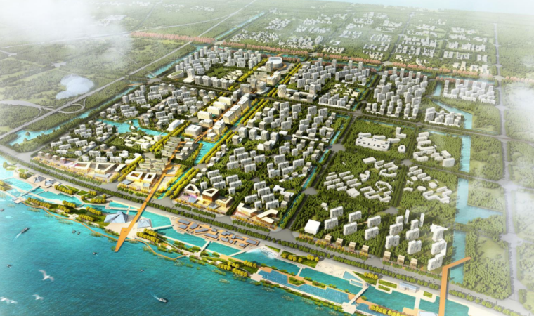 城市规划设计模板pdf资料下载-[浙江]温州瓯江新区城市规划设计方案文本（PDF）