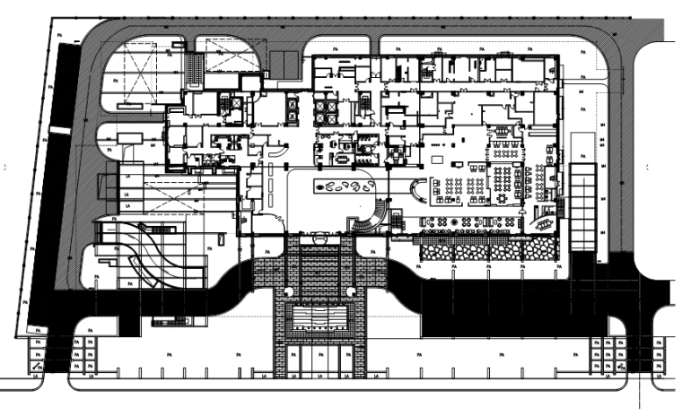 [上海] 锦绣华天酒店景观方案文本（PDF+65页）-物料平铺图