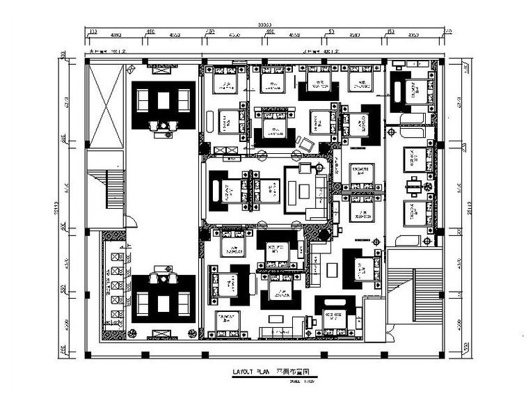 展厅su家具资料下载-[深圳]某皮床家具展厅方案设计施工图（含效果图）