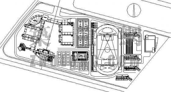 公园方案设计平面图资料下载-宁波某中学方案设计方案（总平面图部分）
