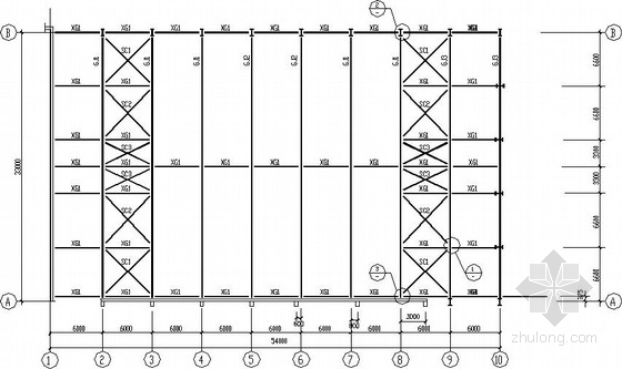 26米跨门式钢结构资料下载-33米跨门式刚架厂房结构施工图
