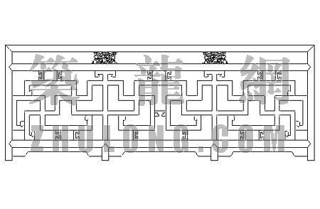 中式扶手栏杆资料下载-栏杆扶手020