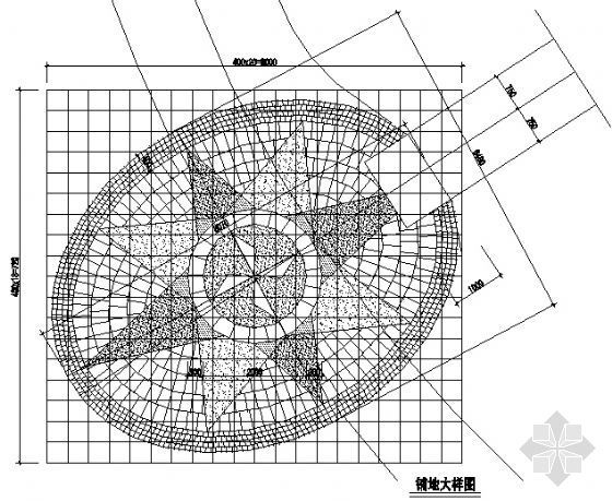 6层塔式住宅平面图资料下载-铺地平面图6