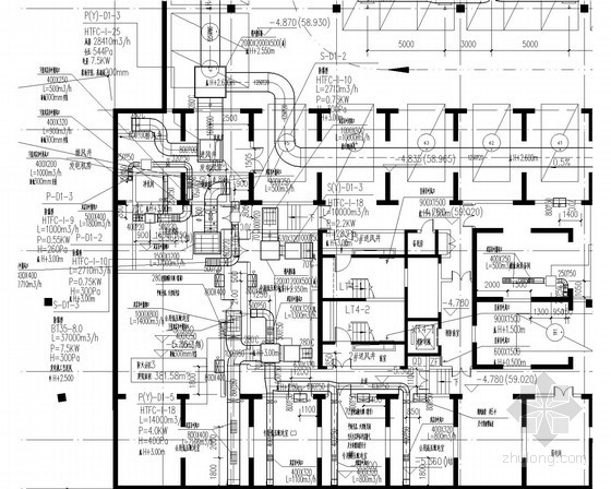 排烟计算图资料下载-[广东]住宅小区三栋商住楼通风及防排烟系统设计施工图（含计算）