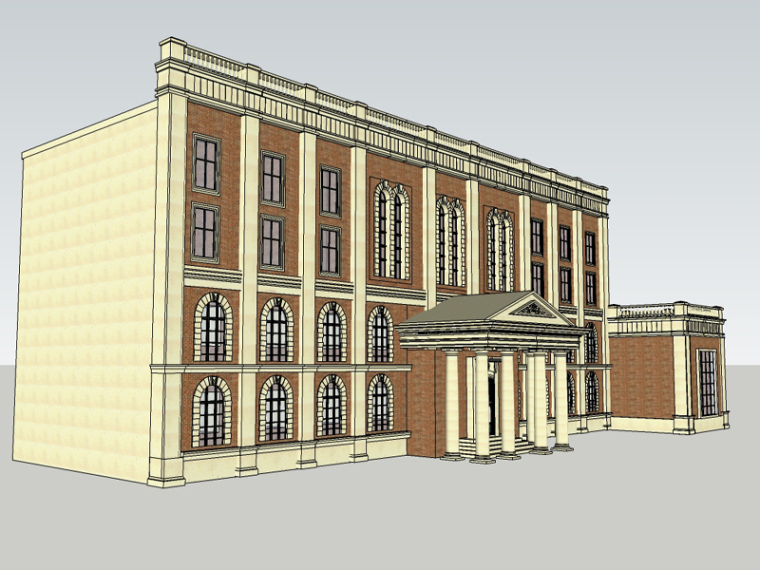 欧式办公建筑SketchUp模型下载-7-390.jpg