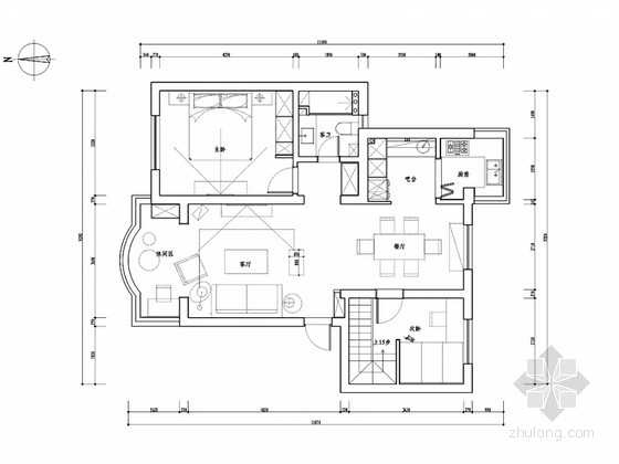 小居室家装资料下载-[杭州]田园小清新两居室设计方案（含实景图）