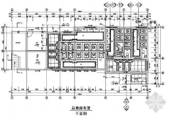 星级公共卫生间装修资料下载-公共卫生间装修施工图