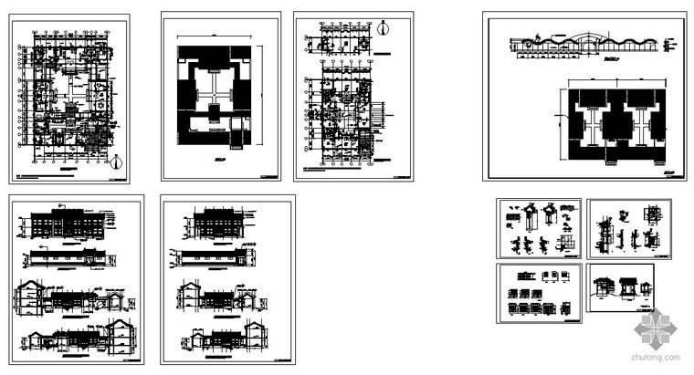 [北京]某四合院建筑施工图（经典仿古建筑）-常用檐口外墙图_3