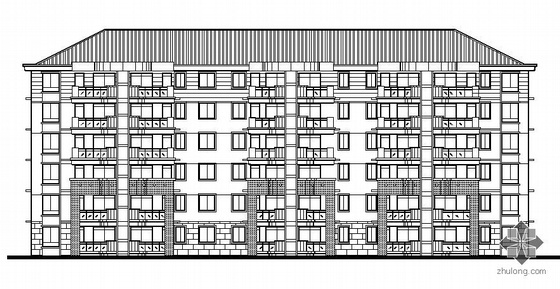 小区楼单体建筑图资料下载-[免费资料]温州某小高层住宅小区单体建筑群施工图