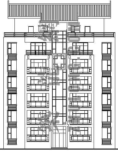 小型公司平面方案资料下载-某小型住宅楼平面设计方案(D1型)