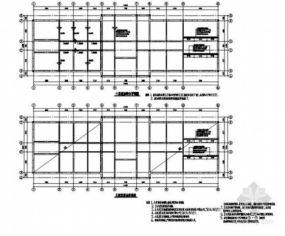 三层砖混办公楼cad资料下载-某3层（局部4层）砖混办公楼加层加固施工图