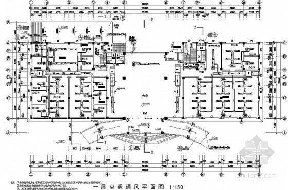 多层办公楼全套施工图资料下载-多层办公楼空调设计施工图