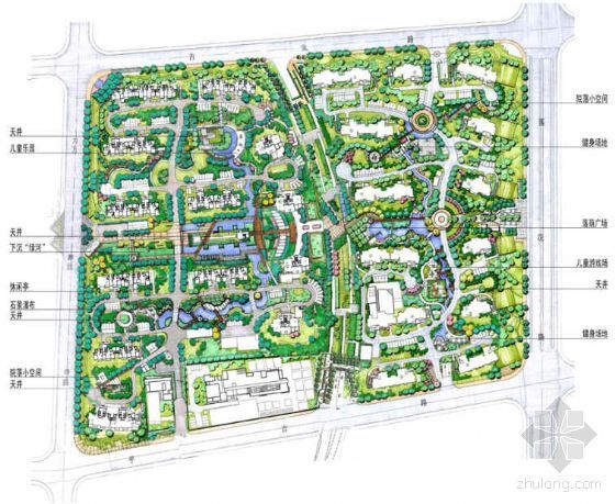 居住区景庭院观设计方案资料下载-某居住区景观设计方案
