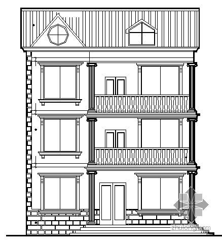 三层英式别墅资料下载-某三层新农村住房房屋设计方案