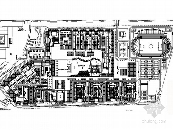 东莞凯德广场施工图资料下载-[东莞]大学高校市政景观规划设计施工图